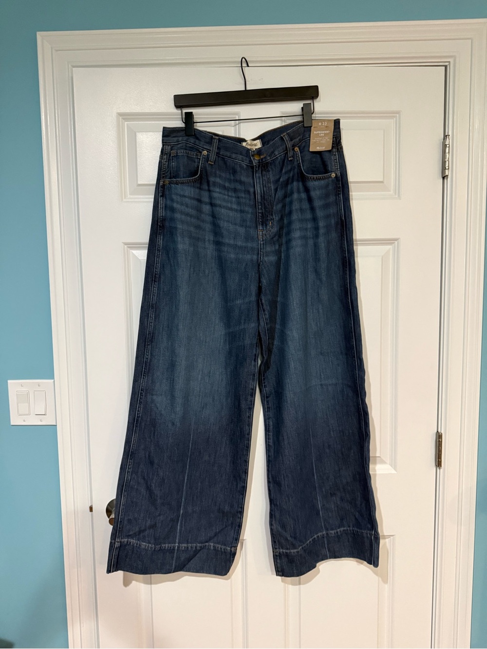 Madewell Superwide Leg Jeans: Softdrape Denim Edition Size 33 NWT - Picture 8 of 12